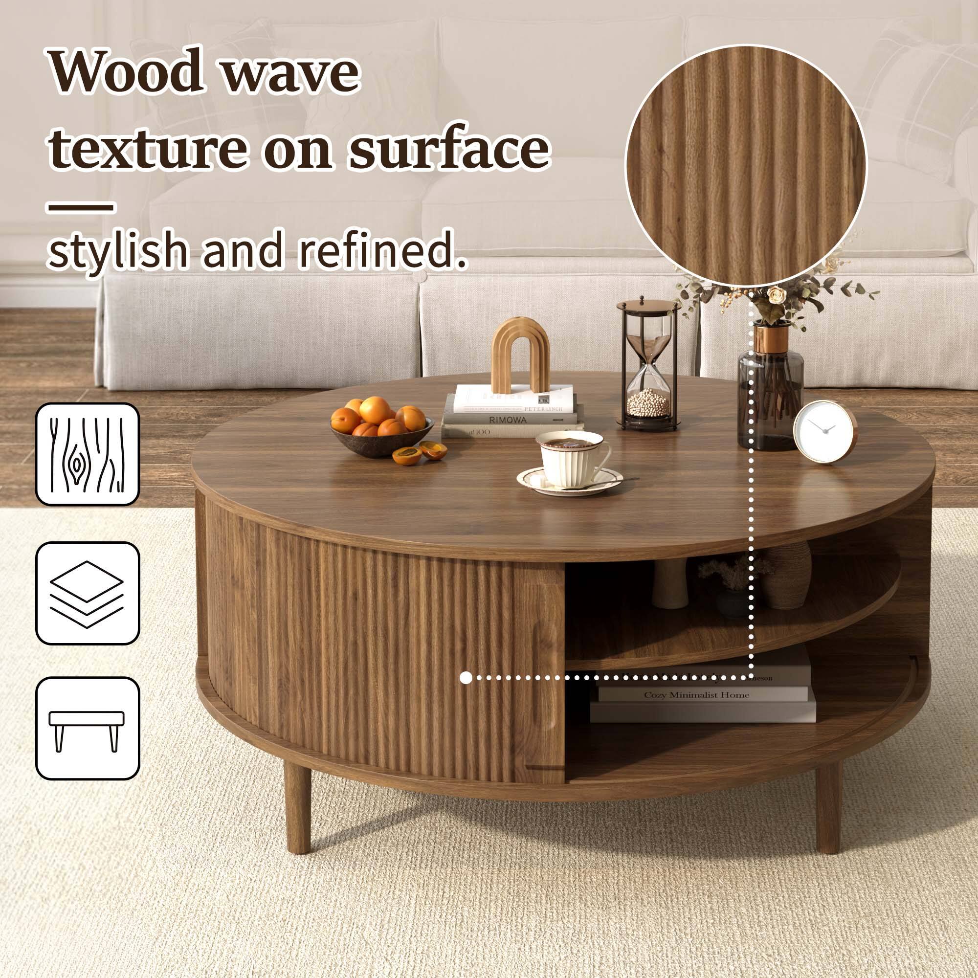 Wood wave texture on surface  
stylish and refined.  
RIMUWA