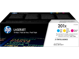 HP - 201X 3-pack High Yield Original LaserJet Toner - Cyan/Magenta/Yellow