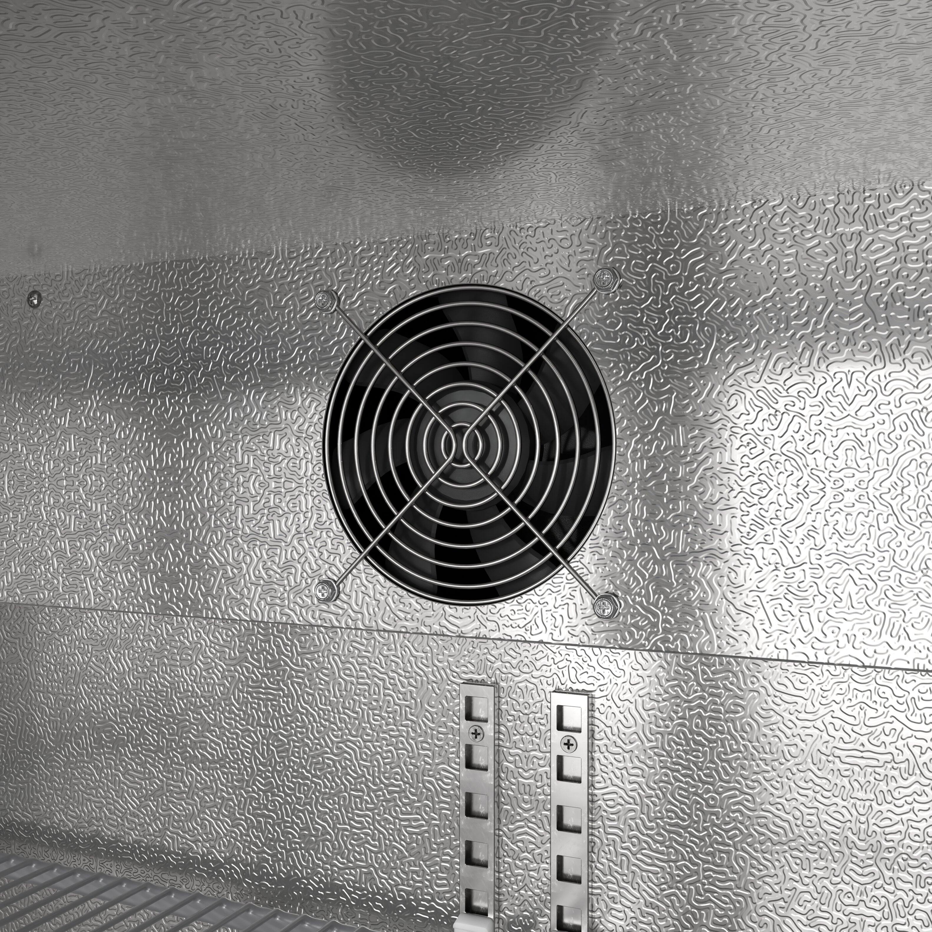 Alt View 4. Koolmore - 35 in. Two-Door Back Bar Refrigerator - 7.4 Cu Ft. BC-2DSL-BK - Black.