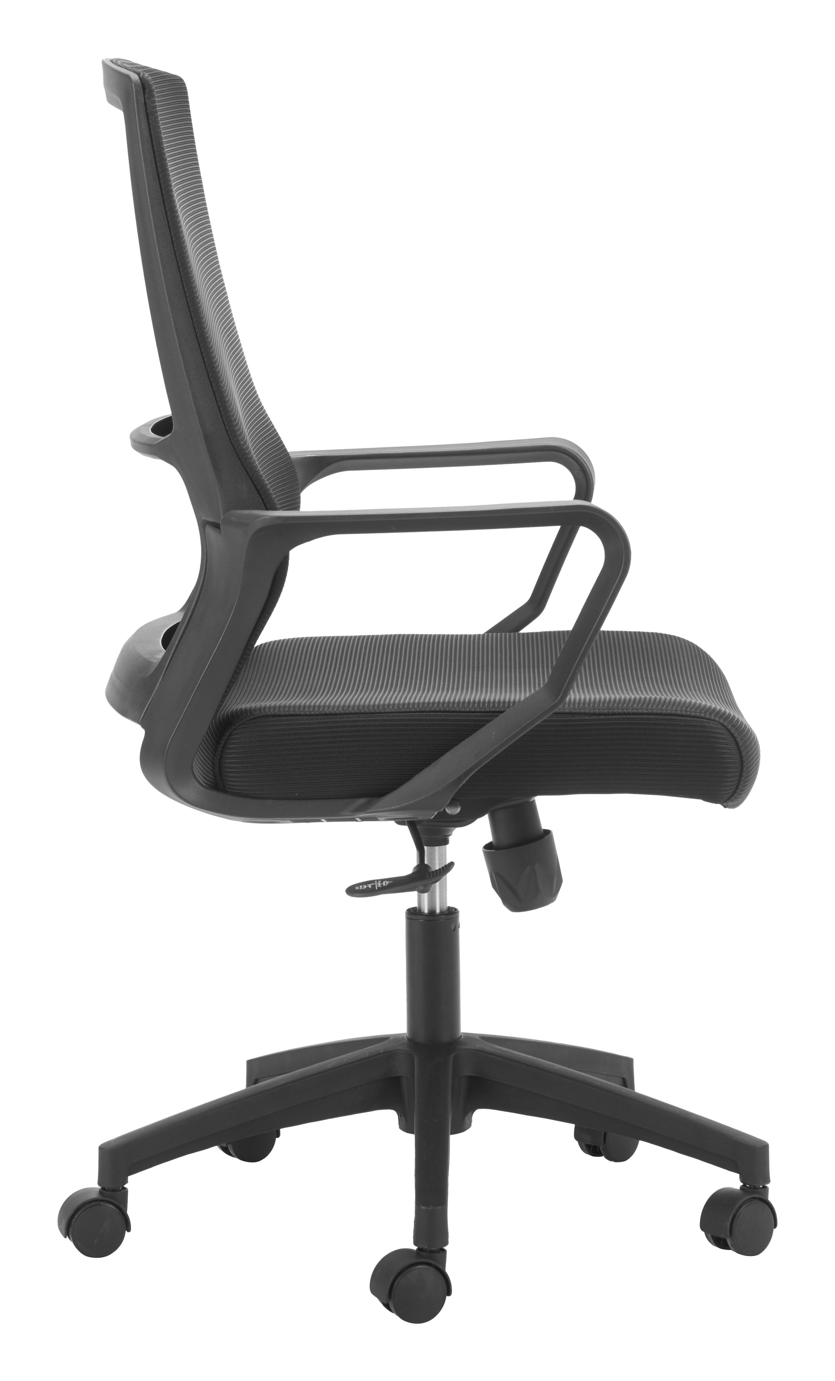 Back. Hivvago - Jett Low Back Office Chair Black - Black.