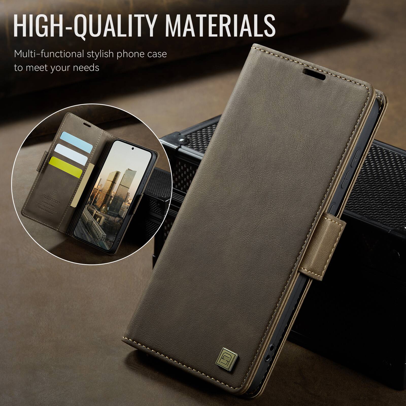 HIGH-QUALITY MATERIALS

Multi-functional stylish phone case to meet your needs