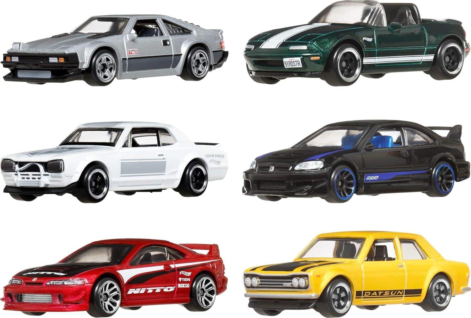 Hot Wheels セット 未開封 海外版 限定品 絶版 日本車 Mattel Hot Wheels Japanese Multipack COLLECTIBLES Multicolor