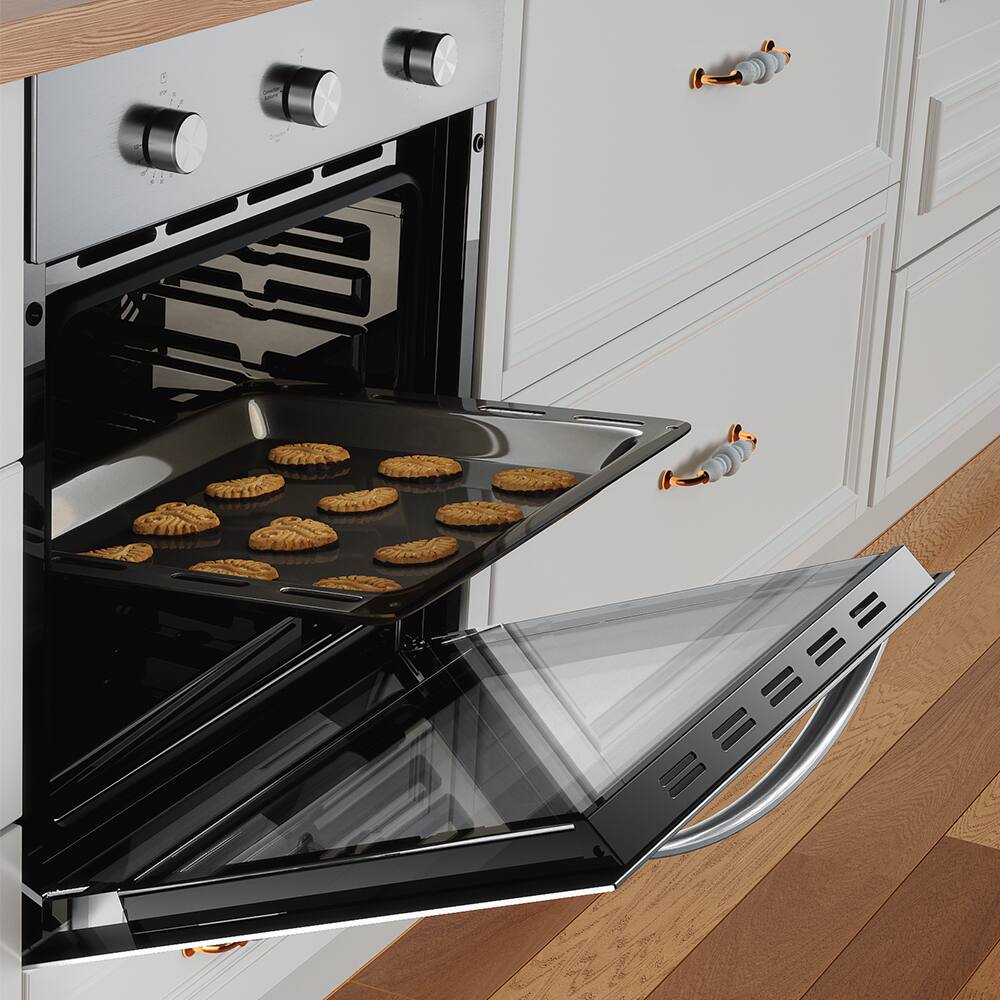 Alt View 2. Empava - 24-inch Black Oven Broiling Pan – Durable, No-Tool Installation, Dishwasher Safe - Black.