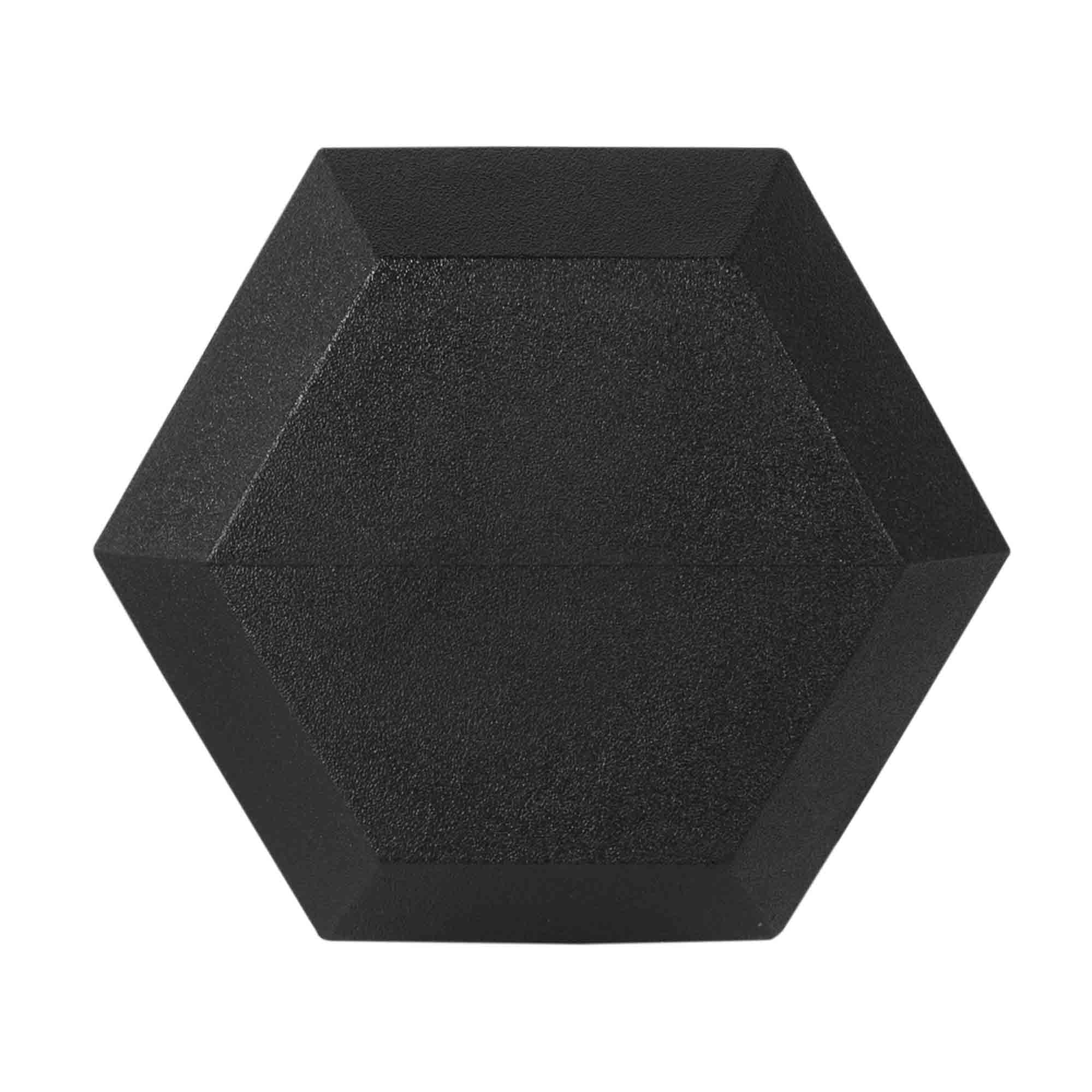 Alt View 10. Signature Fitness - Signature Fitness Hex Dumbbells Strength Training Workout Equipment Set, 20 lbs - Black.