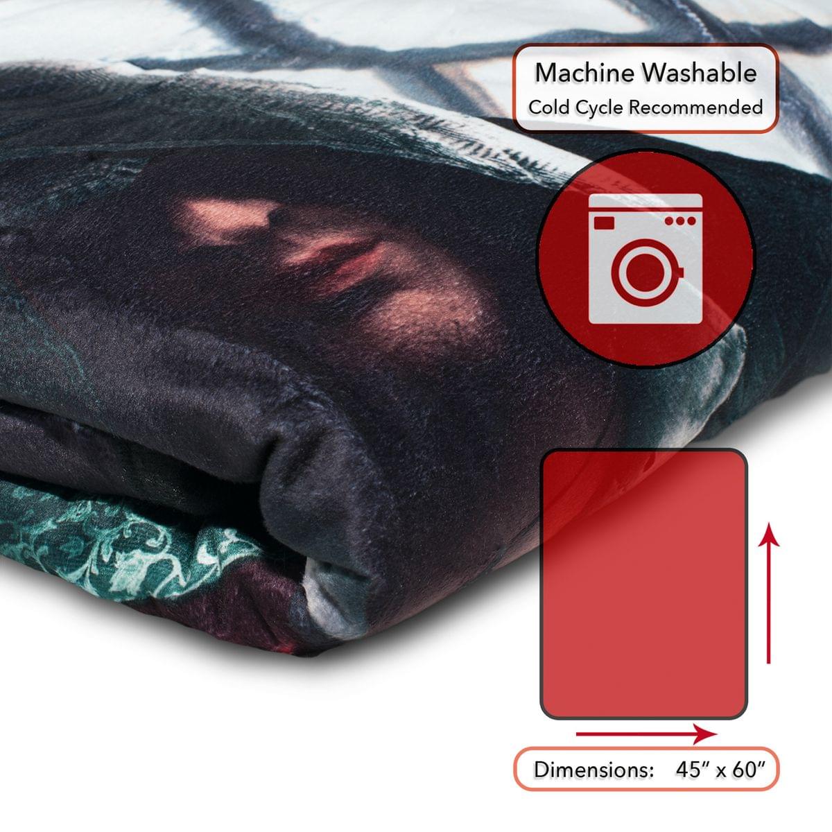 Machine Washable  
Cold Cycle Recommended  

Dimensions: 45" x 60"
