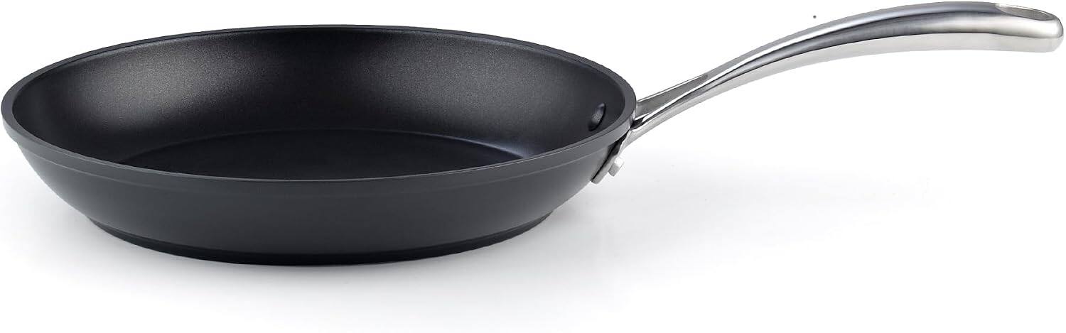 Alt View 2. Cooks Standard - Classic 8'' Hard Anodized Ceramic Nonstick Frying Pan, Skillet, Egg Omelette Pan, Oven Safe, Black - Black.
