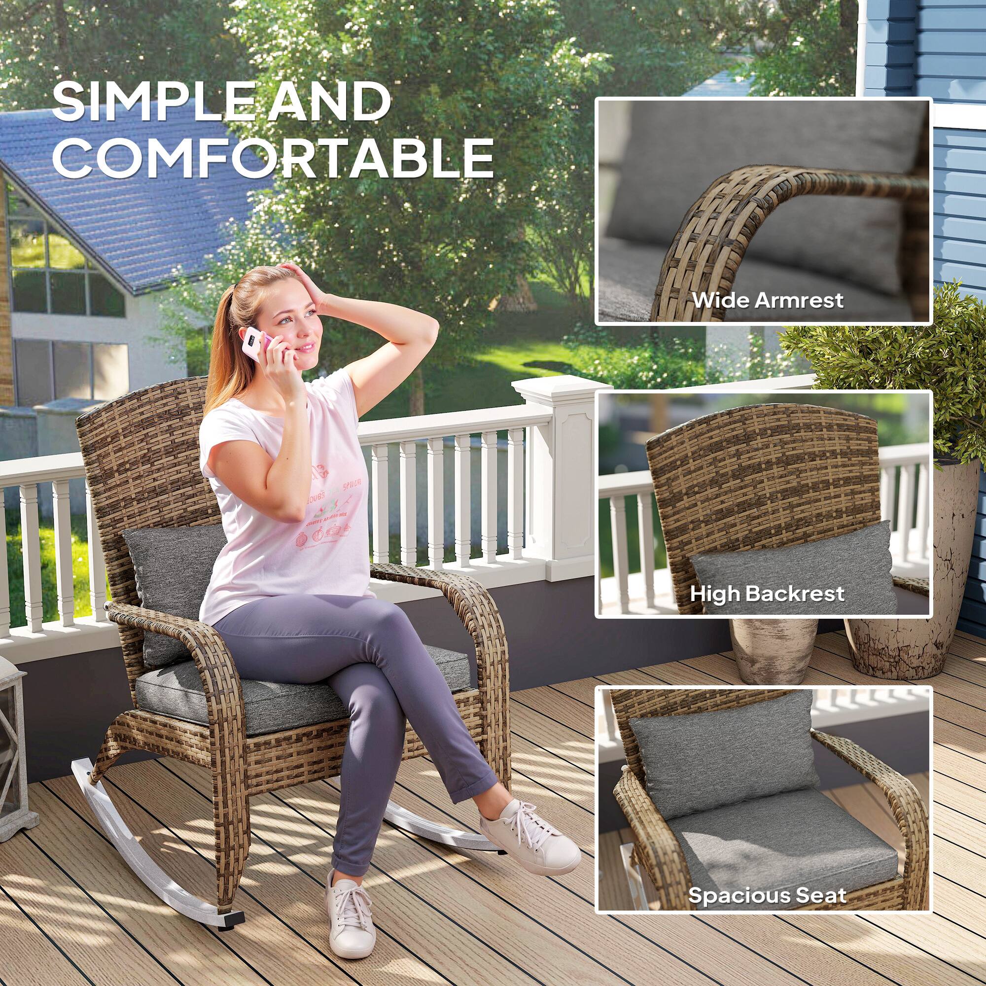 SIMPLE AND COMFORTABLE

Wide Armrest

High Backrest

Spacious Seat