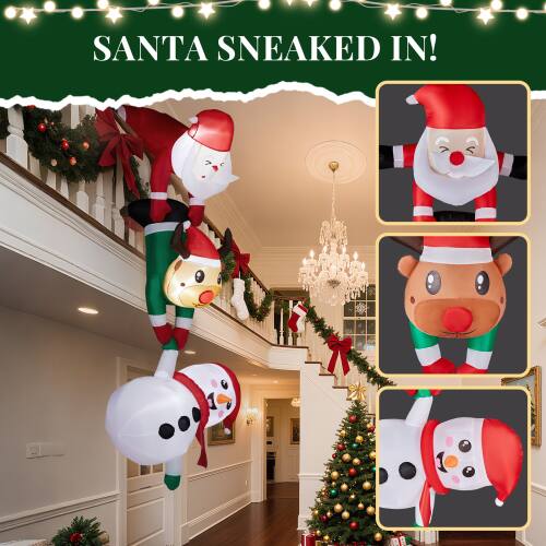 SANTA SNEAKED IN!