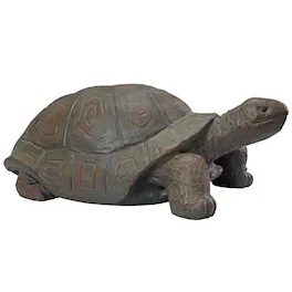 Sunnydaze - Talia the Tortoise Indoor/Outdoor Garden Statue - 12 in - Light Brown