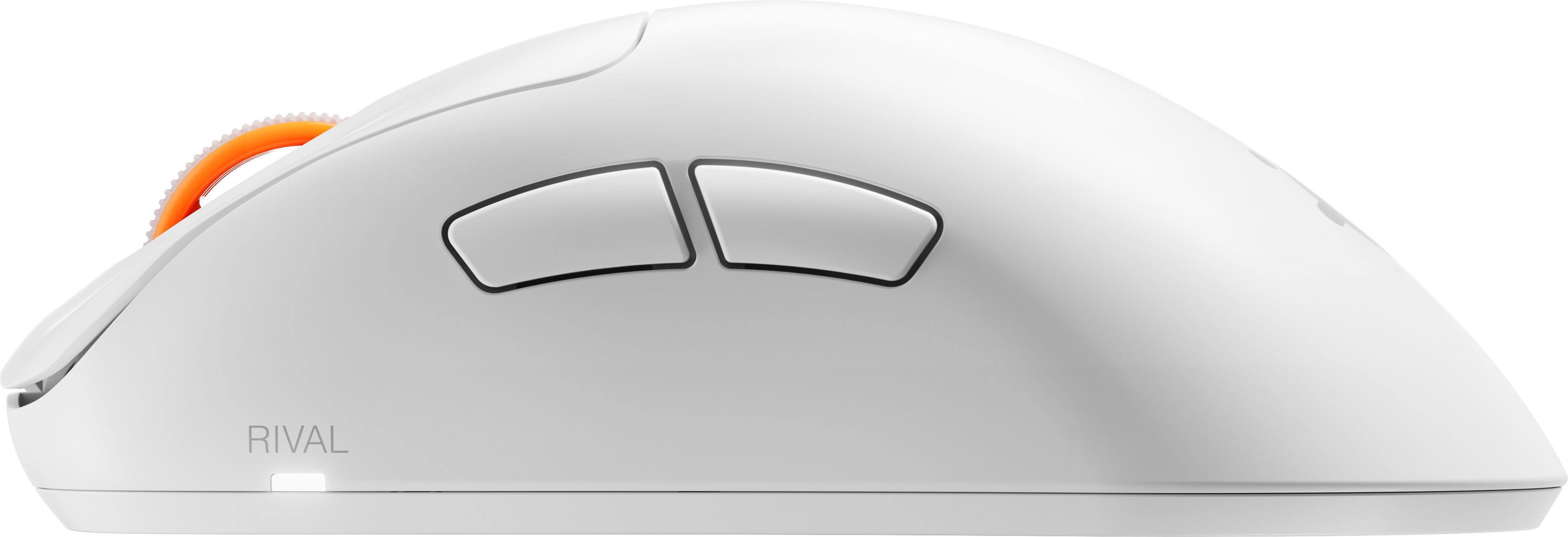 Alt View 11. SteelSeries - Rival Pro Wireless Optical Ergonomic Gaming Mouse with 8K Polling – Ultra-Wideband/RF for PC - White.