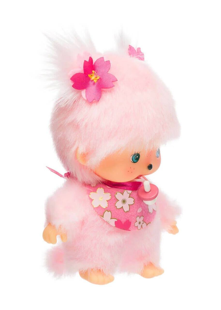 Alt View 2. Monchhichi - Monchhichi: Classic Bebichhichi - Sakura Cherry Blossom Plush.