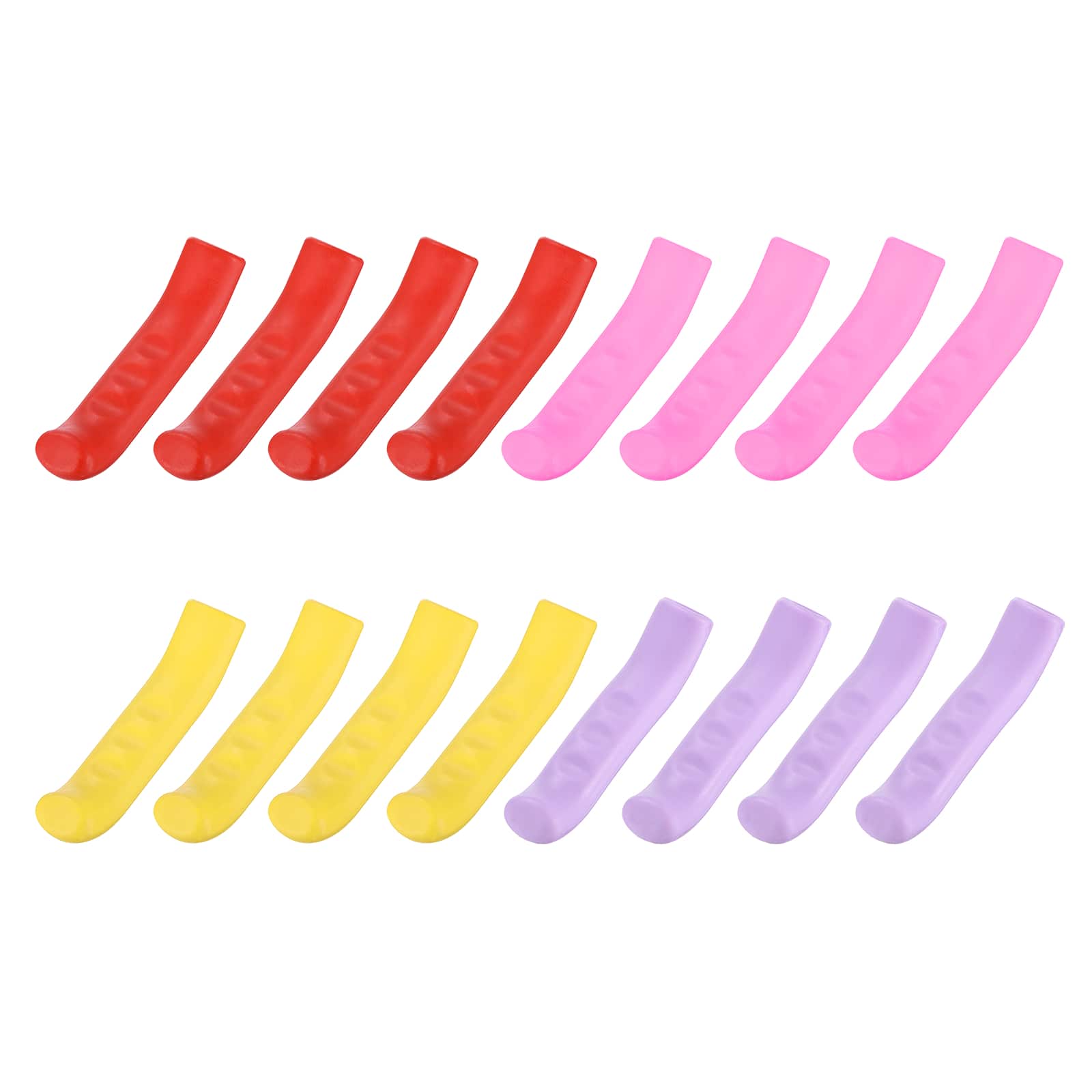 Unique Bargains - Bicycle Brake Lever Covers, Brake Grips Anti-Slip Sleeve, 4Pairs Silicone - Fitting for MTB/Road/Cycling/Universal Lever - Purple, Yellow, Pink, Red price history on PriceWatchPro