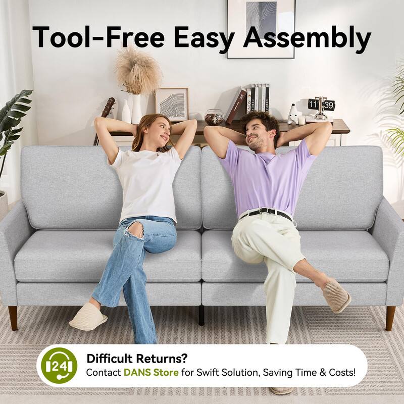 Tool-Free Easy Assembly

Difficult Returns?  
Contact DANS Store for Swift Solution, Saving Time & Costs!