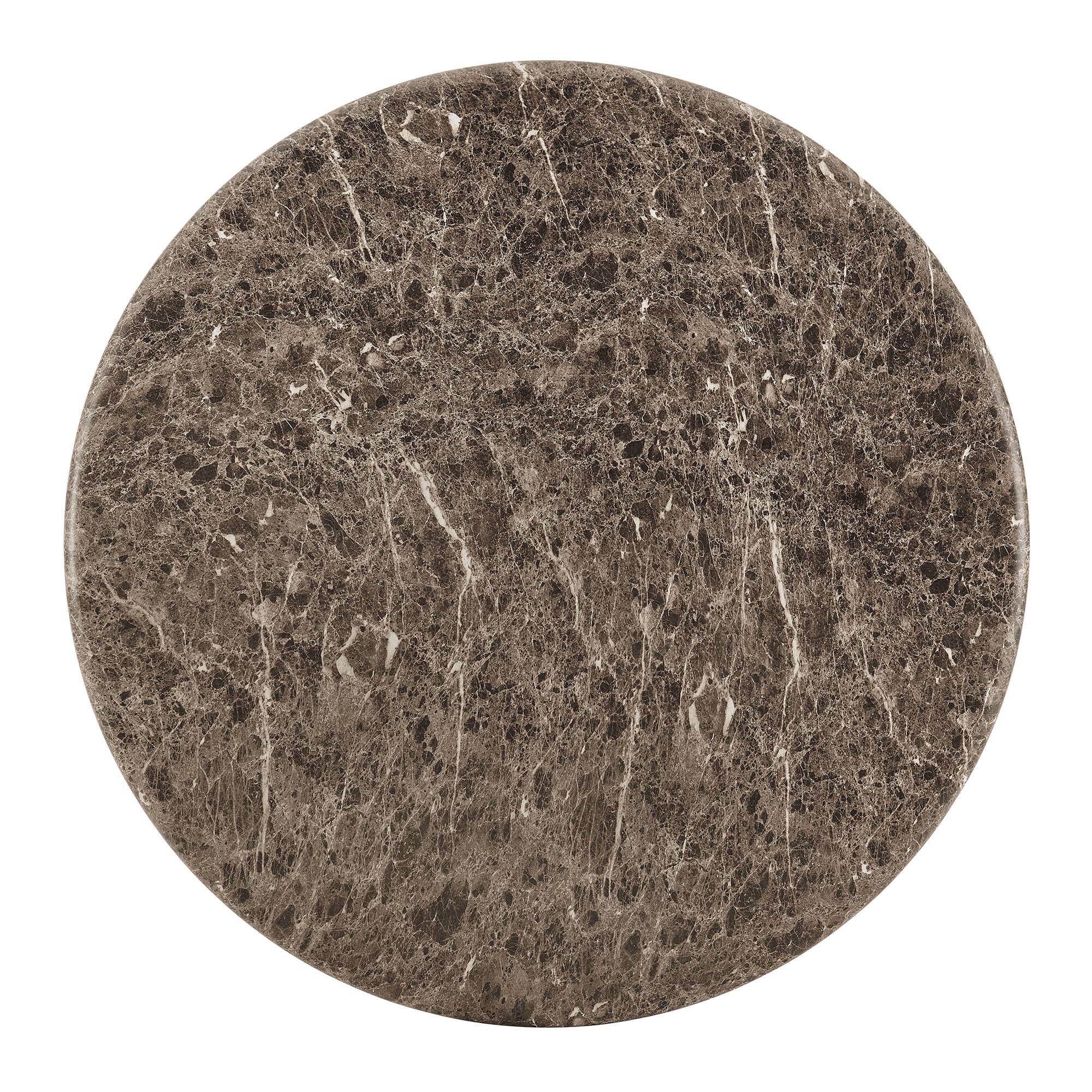 Alt View 1. Modway - Pietra Indoor Outdoor Patio Round Dining Table by Modway - Dark Emperador Marble.