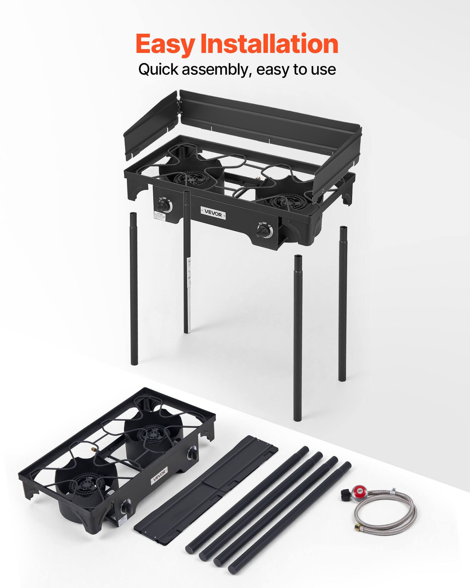Easy Installation  
Quick assembly, easy to use