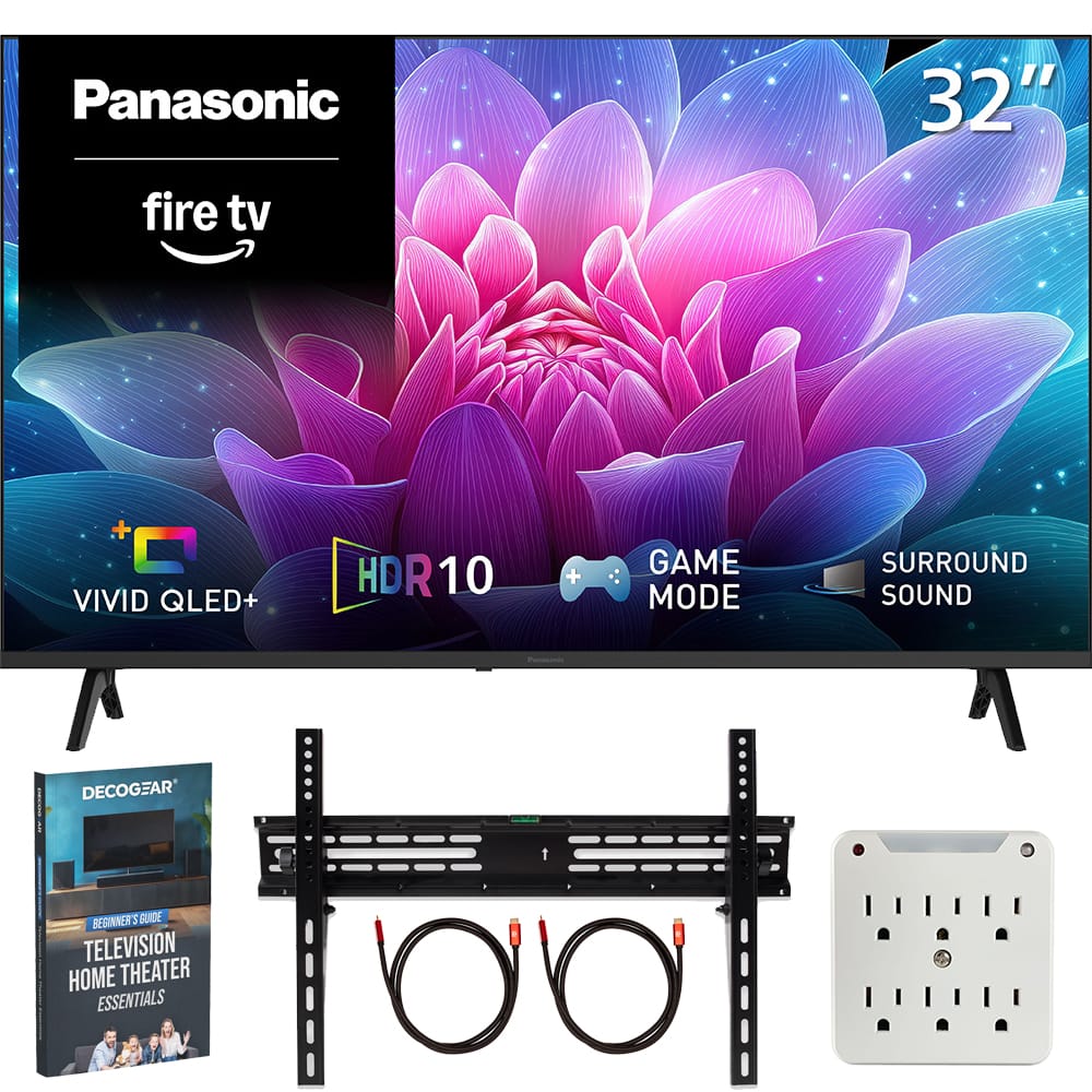 Bundle - Panasonic - 32" S65C Full HD 1080p 60Hz QLED+ Fire TV (2026) + Mount + Guide Package