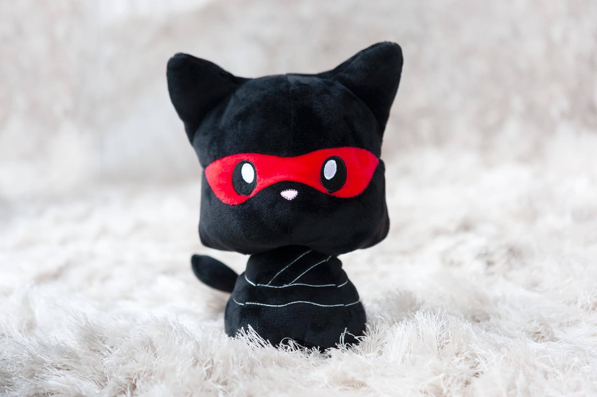 Alt View 4. Tentacle Kitty - Tentacle Kitty 2nd Edition Ninja Kitty Plush Collectible | Measures 8 Inches Tall - Black.