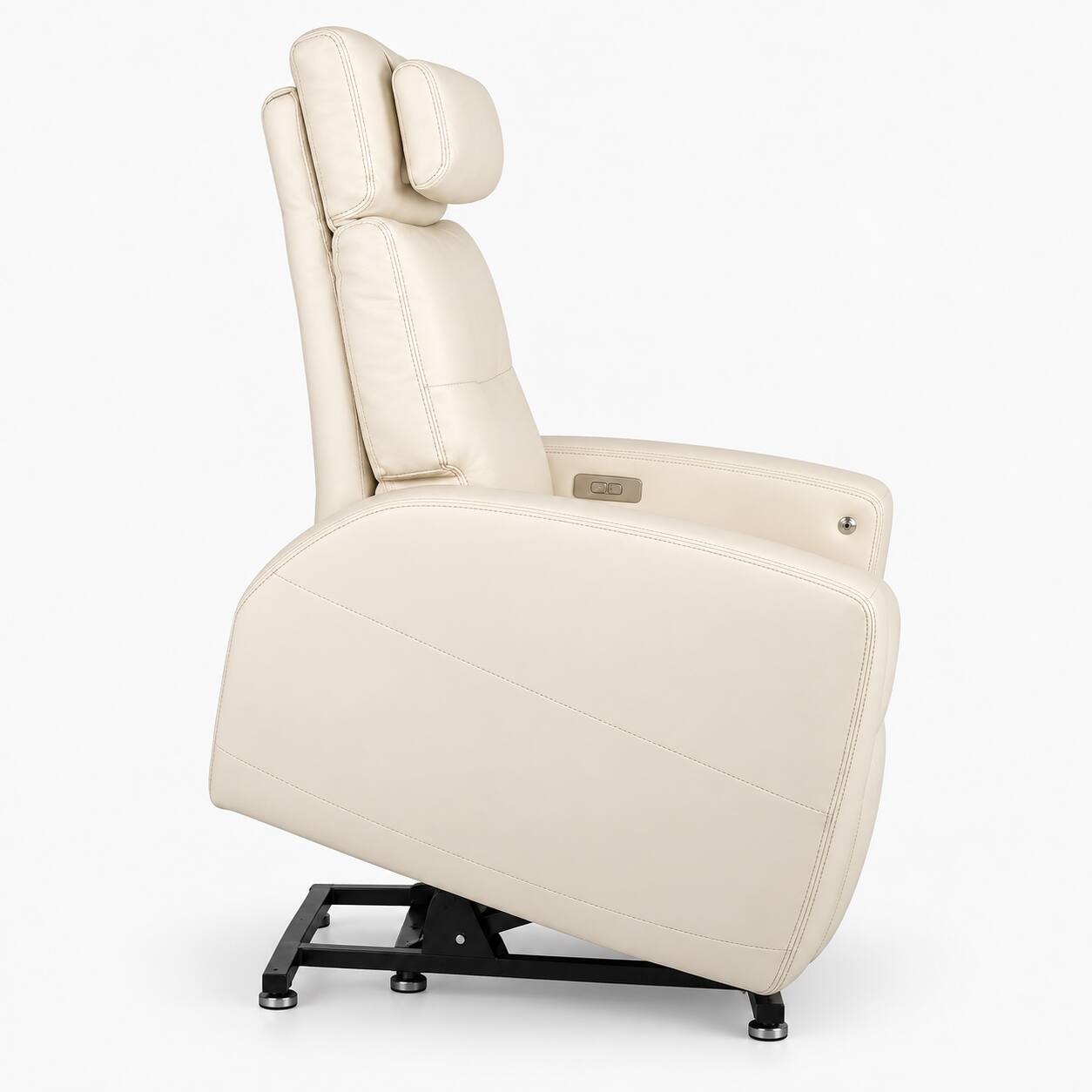 Alt View 2. Human Touch - Human Touch Laevo ZG Zero Gravity Recliner with Lift Assist, Heat & Vibration Massage - Cream.