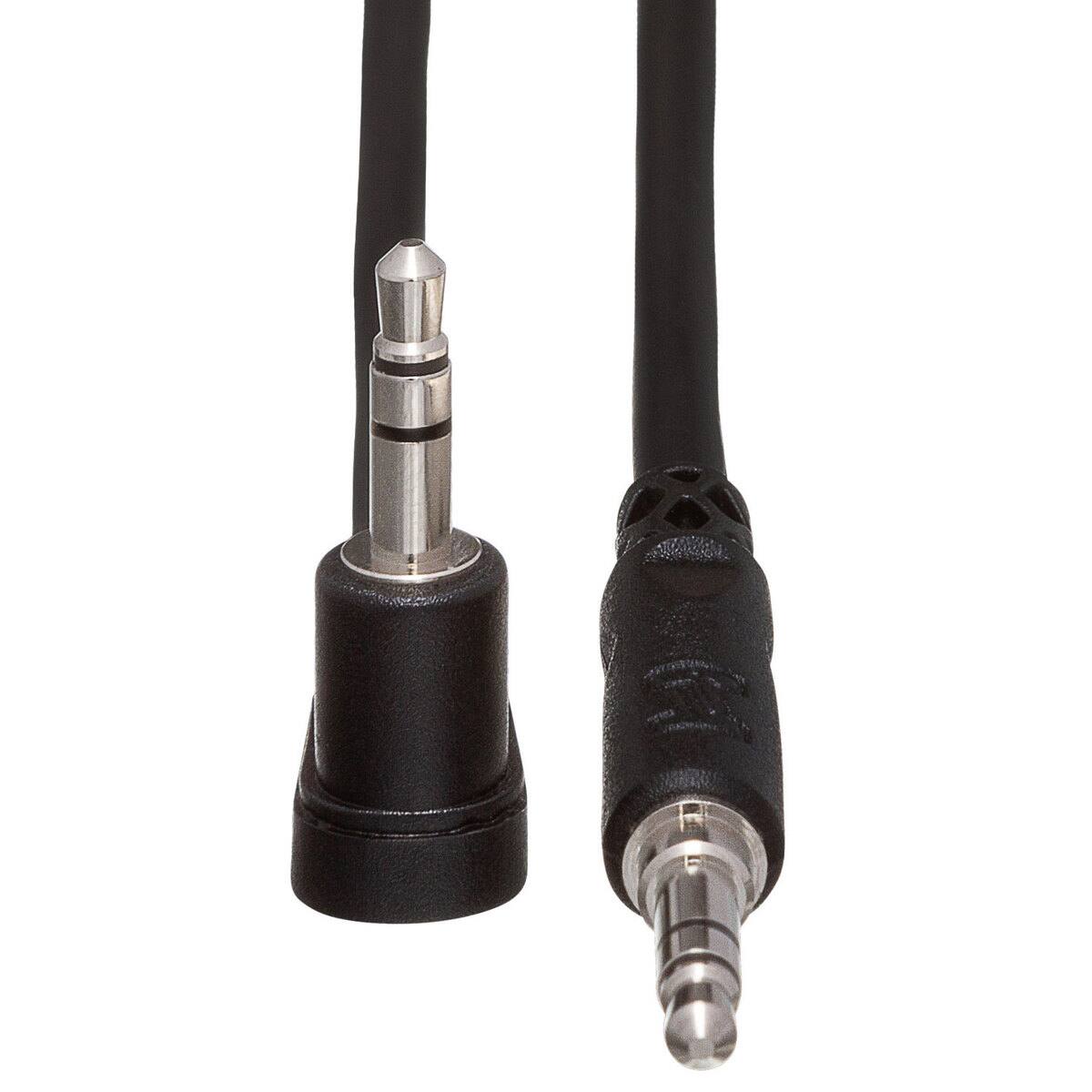 Alt View 3. Hosa Technology - Hosa Technology 3' Stereo Mini Male to Stereo Angled Mini Male 3.5mm TRS RA Cable.