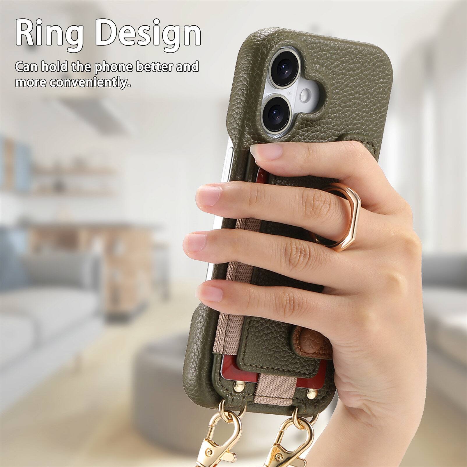 Ring Design  
Can hold the phone better and more conveniently.