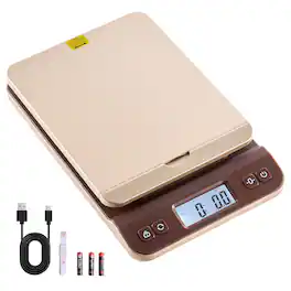 VEVOR - Digital Shipping Postal Scale, 0.1 oz High Accuracy, 88 lbs Postal Scale with Hold/Tare/Auto-off Function, Flip Holder