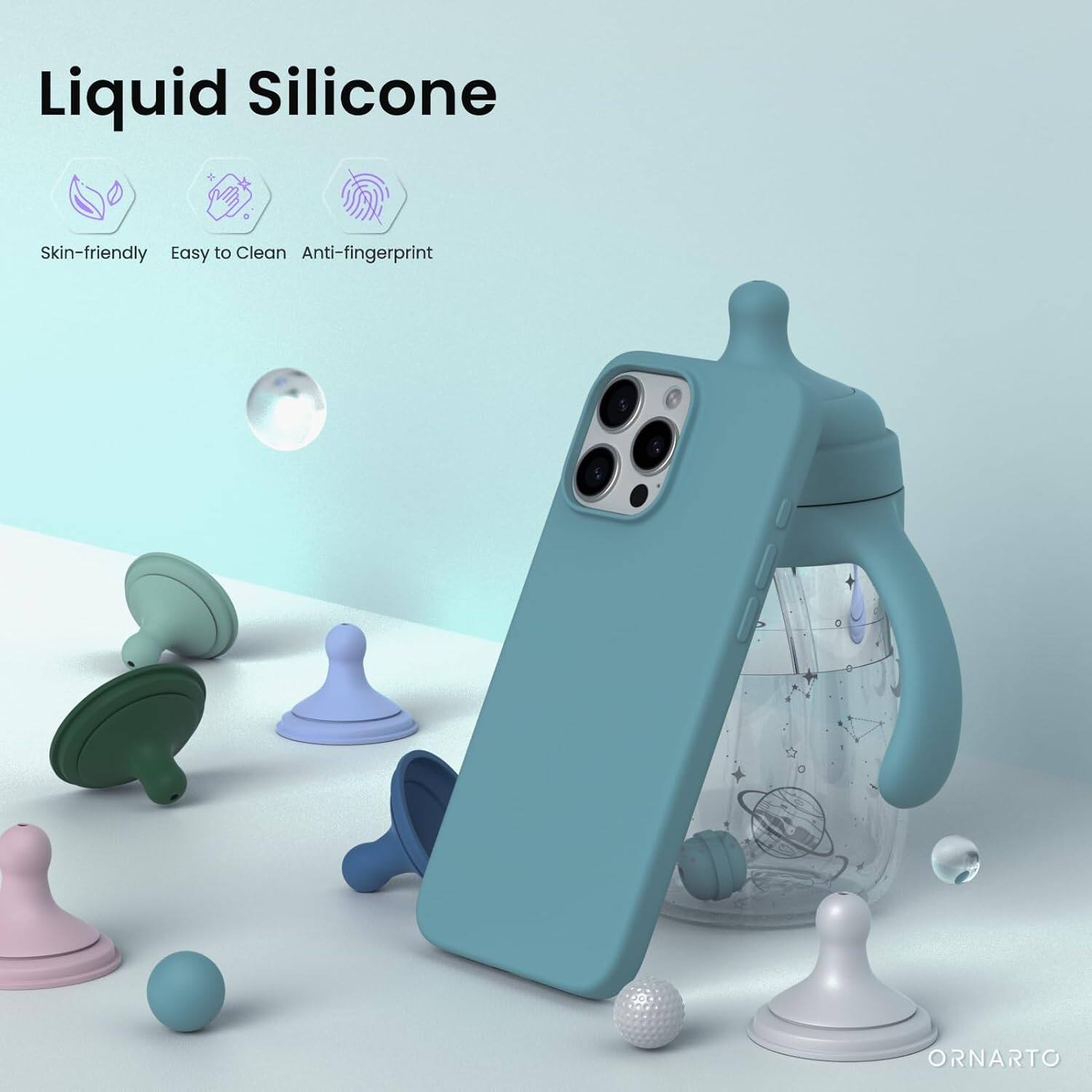Liquid Silicone Skin-friendly Easy to Clean Anti-fingerprint ORNARTO