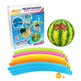 Banzai - Melon Madness Pool Challenge Underwater Water-Filled Ball w/ Target Hoop - Multicolor