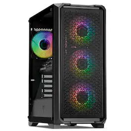 YEYIAN - Gaming Desktop PC Intel Core i5 14400F 32GB DDR5 NVIDIA RTX 5060 2TB SSD NVMe 650W 80+Gold - Black