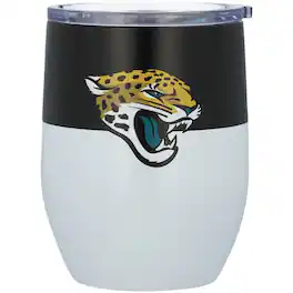 Logo Brands - 16oz. Colorblock Stainless Steel Curved Tumbler - Multicolor