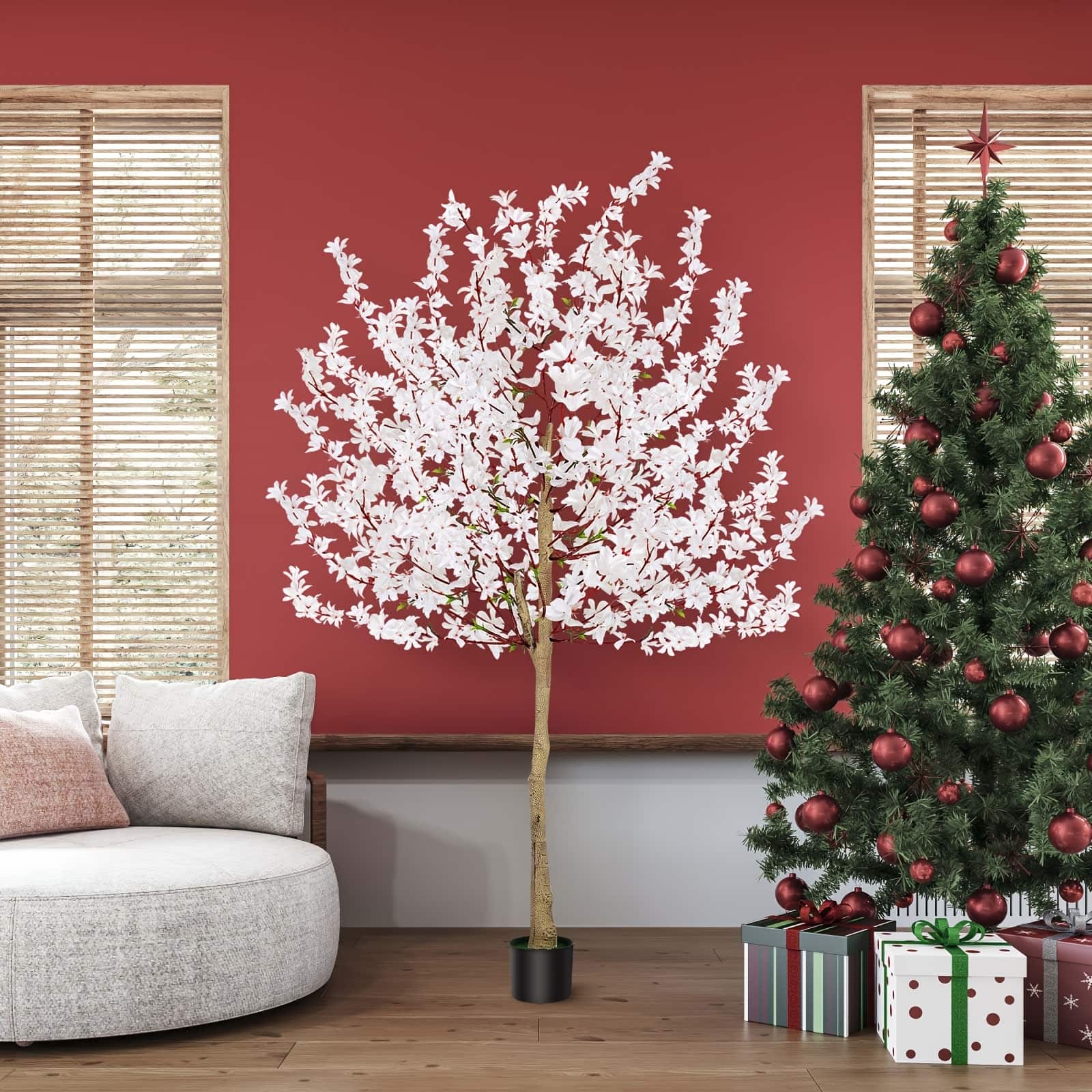 Oumilen - 6FT Virtual Potted Plants, Virtual Floor Potted Plants