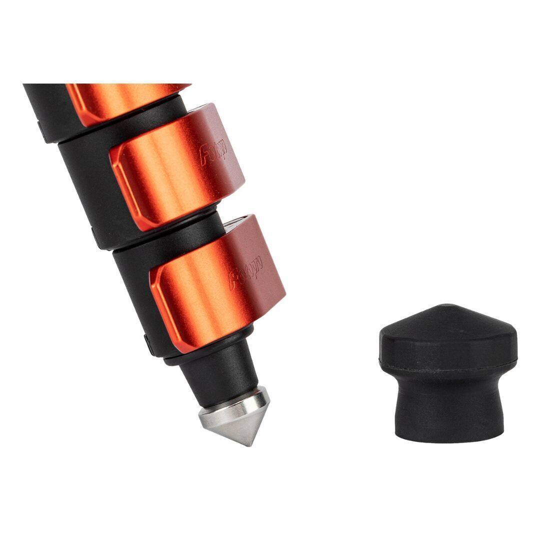 Left. FotoPro - Fotopro X Airfly Orange Tripod with Lightweight 3K Carbon Fiber Legs.