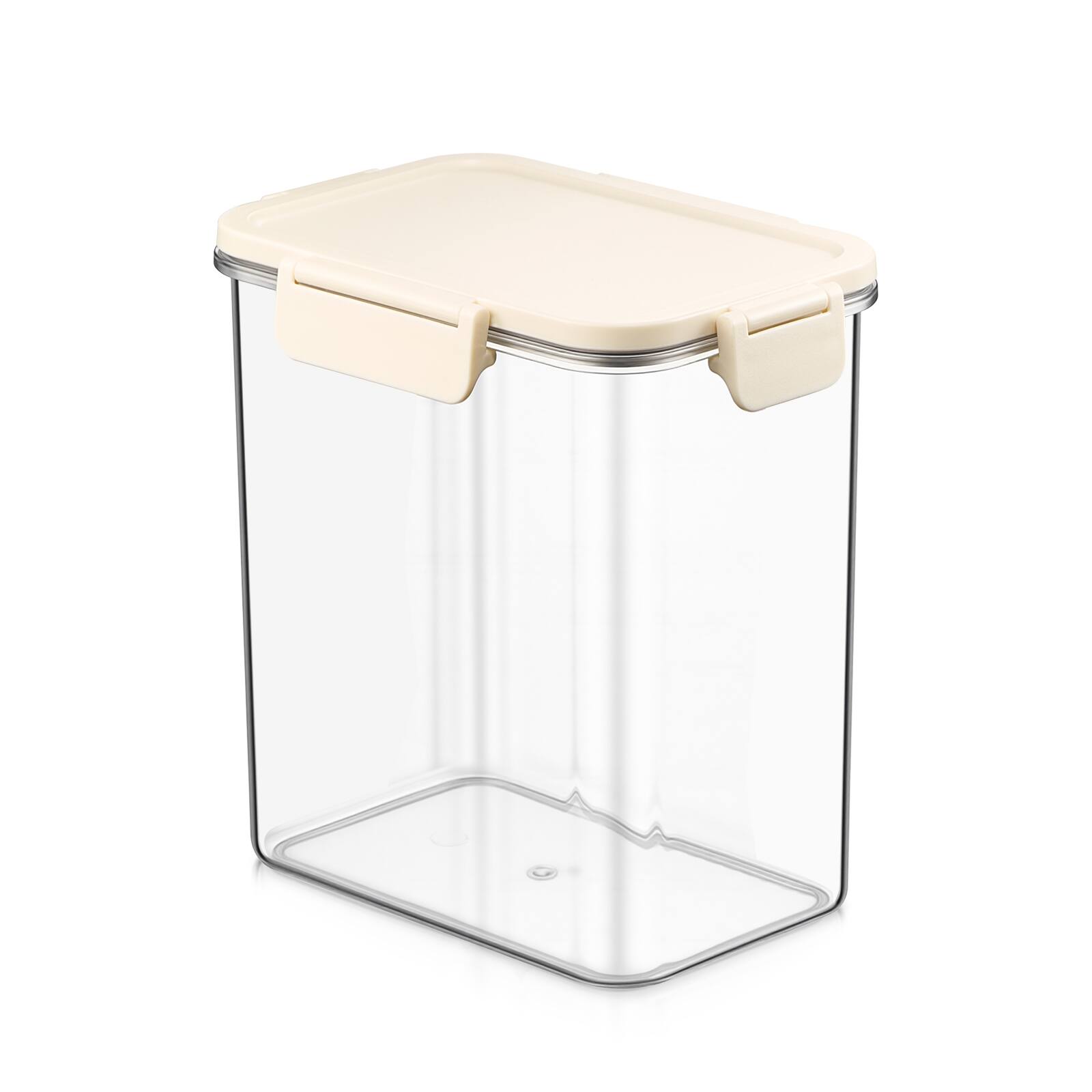 Angle. Sorbus - Sorbus Airtight Food Storage Container- Clear Stackable Pantry Canister with Secure Lid for Rice, Cereal, Flour, Pasta - Clear.
