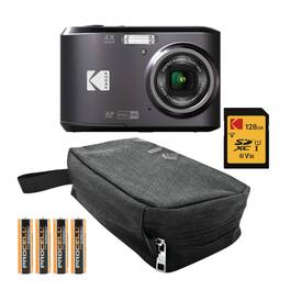 Kodak - PIXPRO FZ45 Friendly Zoom Digital Camera and Travel Case Bundle - Black
