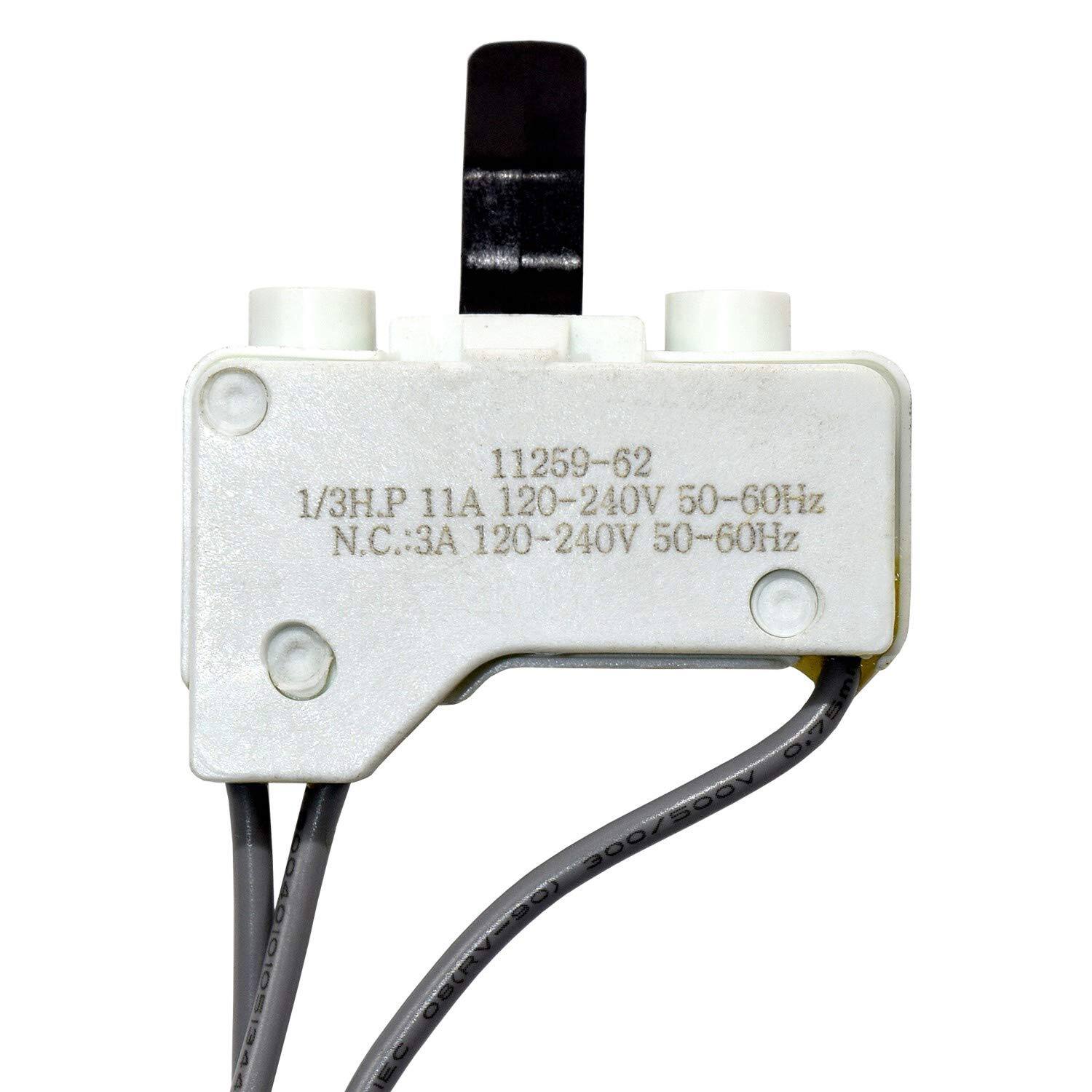 11259-62  
1/3H.P 11A 120-240V 50-60Hz  
N.C.: 3A 120-240V 50-60Hz  
PEISOIO 0.75m  
300/500V 500V  
O6-A880 EC
