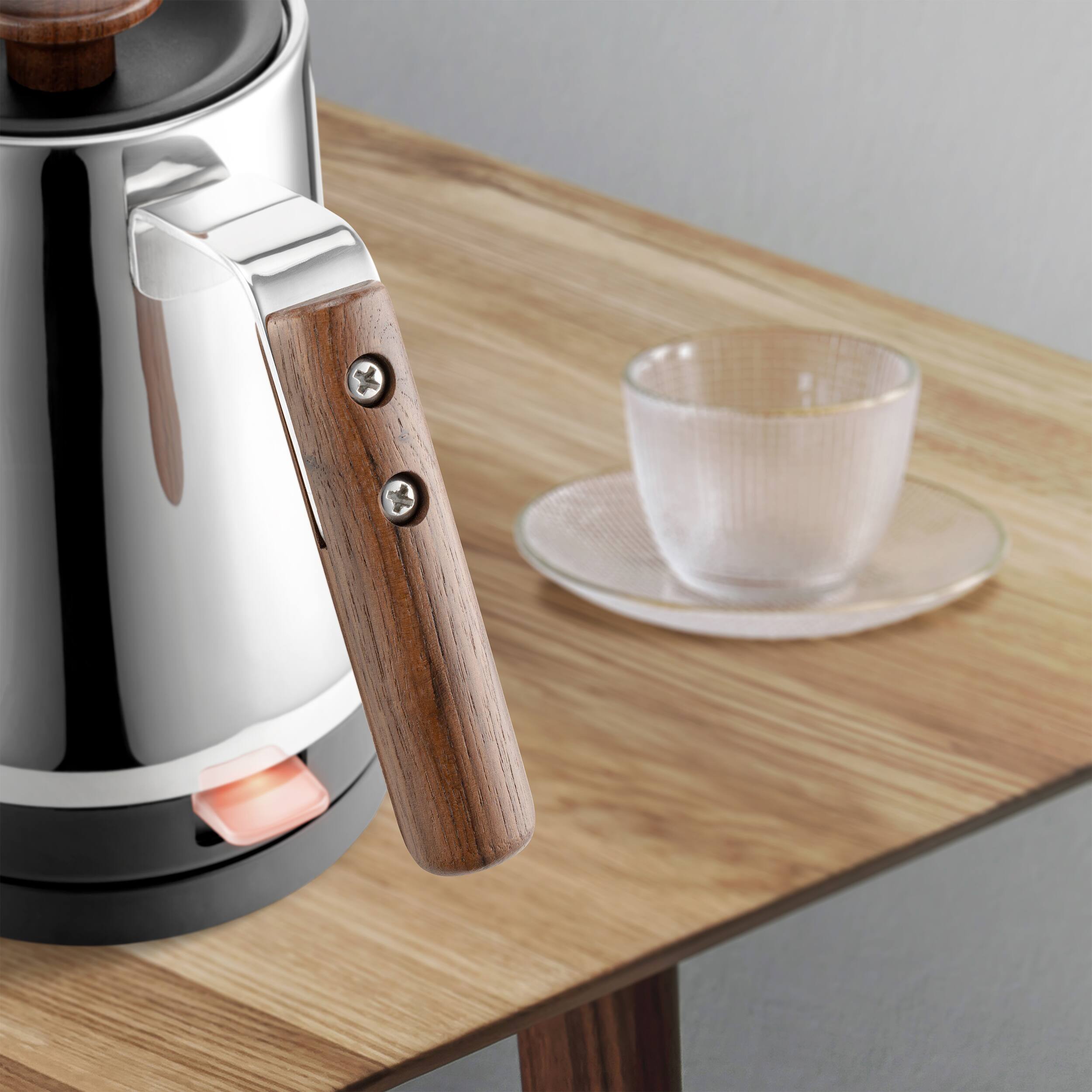 Alt View 8. Melitta - Precision Pour X 20-oz. Pour Over Gooseneck Spout Kettle - Stainless Steel.