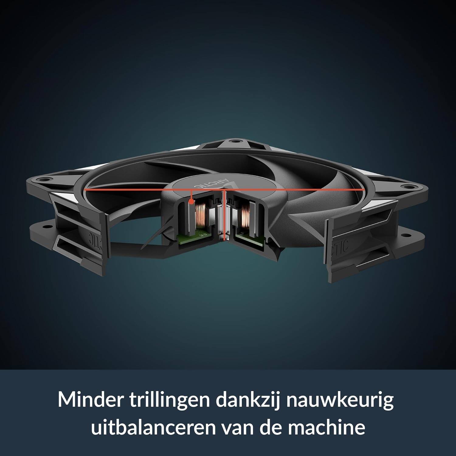 Minder trillingen dankzij nauwkeurig uitbalanceren van de machine