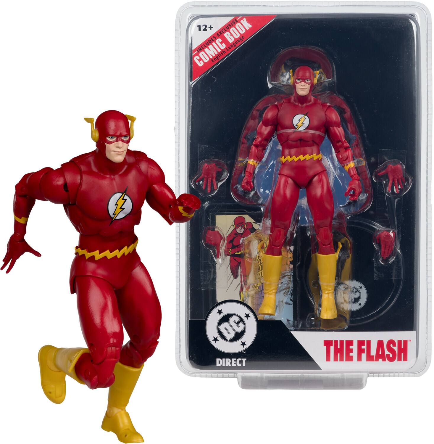 McFarlane Toys - DC Direct Page Punchers - The Flash Barry Allen (The Flash #123) 7" Action Figure - COLLECTIBLES