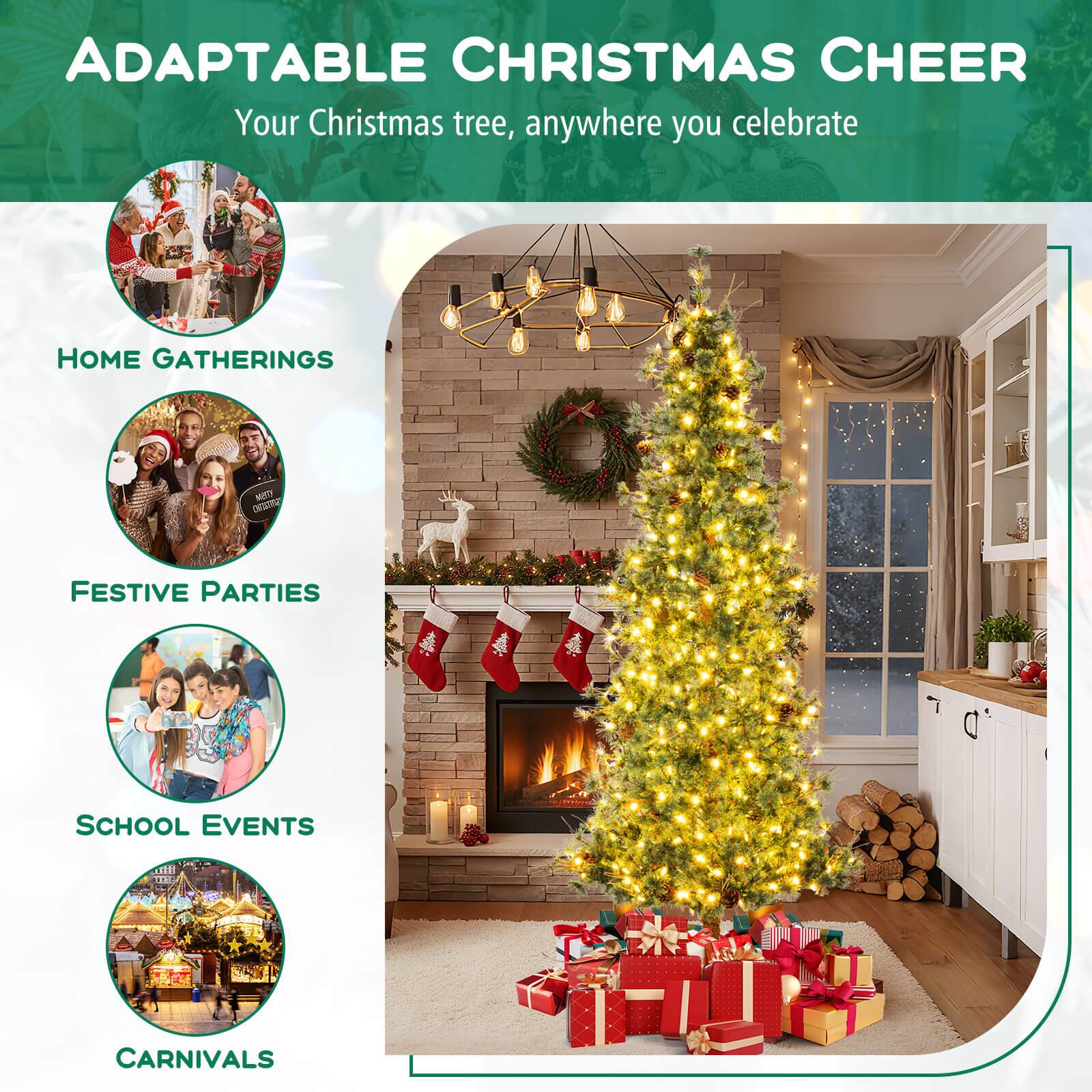 ADAPTABLE CHRISTMAS CHEER  
Your Christmas tree, anywhere you celebrate  

HOME GATHERINGS  
FESTIVE PARTIES  
SCHOOL EVENTS  
CARNIVALS