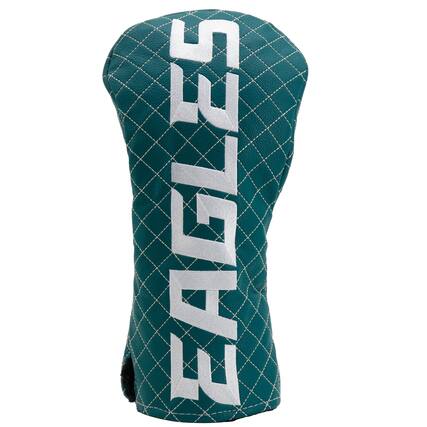 Front. Team Golf - Philadelphia Eagles Quilted Driver Headcover - Multicolor.