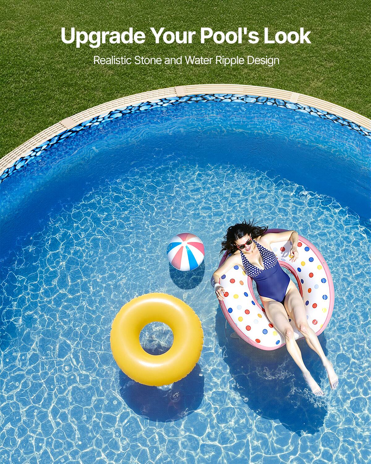 Upgrade Your Pool's Look  
Realistic Stone and Water Ripple Design