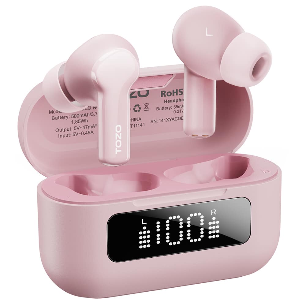 L  
Battery: 500mAh/3.7 1.85Wh  
Output: 5V=47mA*  
Input: 5V=0.45A  

RoHS  
Headphone  
Battery: 55mA 0.21V  
HINA  
SN: 141XYACDE  
T11141  

TOZO  
1 R 11004