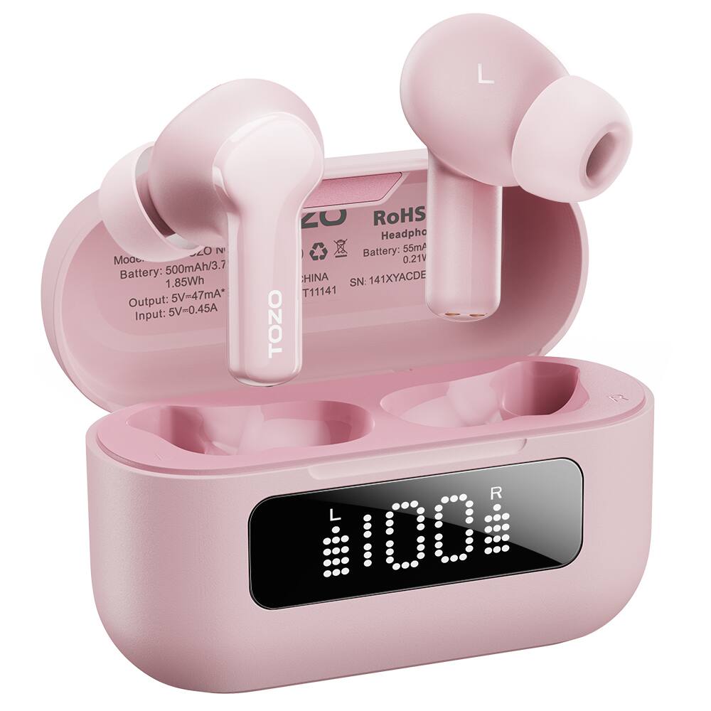 L  
Battery: 500mAh/3.7 1.85Wh  
Output: 5V=47mA*  
Input: 5V=0.45A  

RoHS  
Headphone  
Battery: 55mA 0.21V  
HINA  
SN: 141XYACDE  
T11141  

TOZO  
1 R 11004