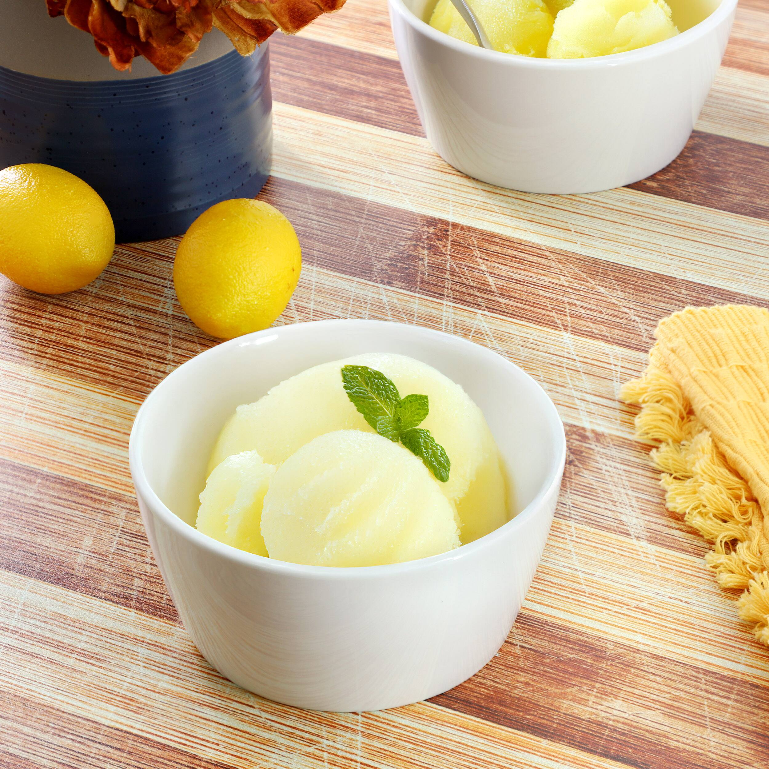 Alt View 4. Martha Stewart - Martha Stewart Selma 2 Piece 5.75 Inch Fine Ceramic Cereal Bowl Set in White - White.