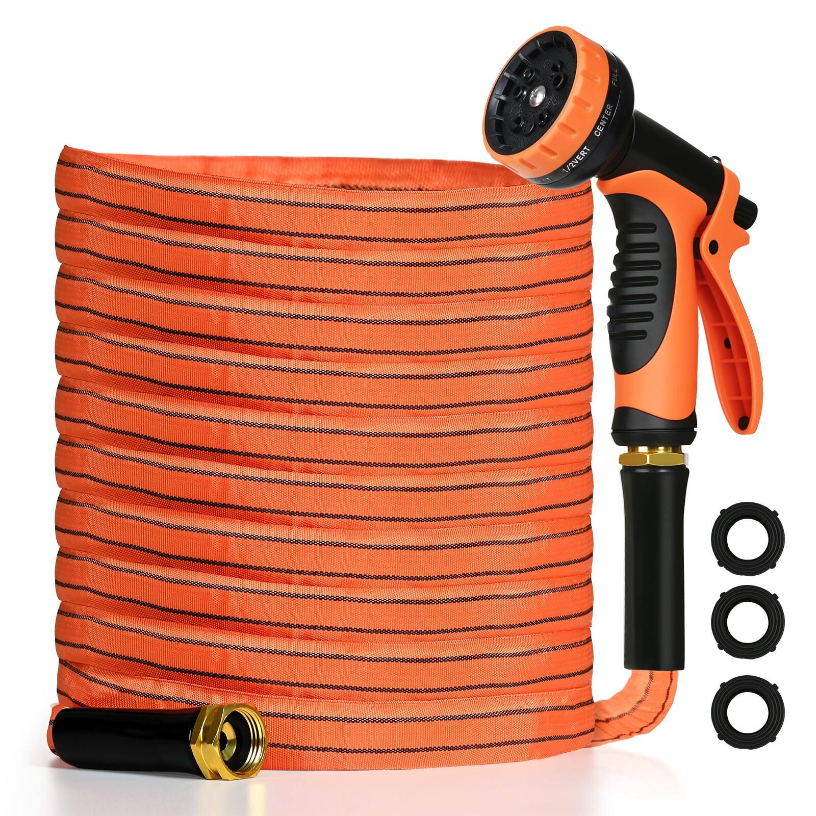 Fabibe Garden Hose 100 Non expanding Functional Nozzles Anti kink Heavy ...