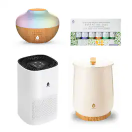 Pursonic - Home Wellness Collection: Towel Warmer, True HEPA Purifier, Diffuser, & Essential Oils