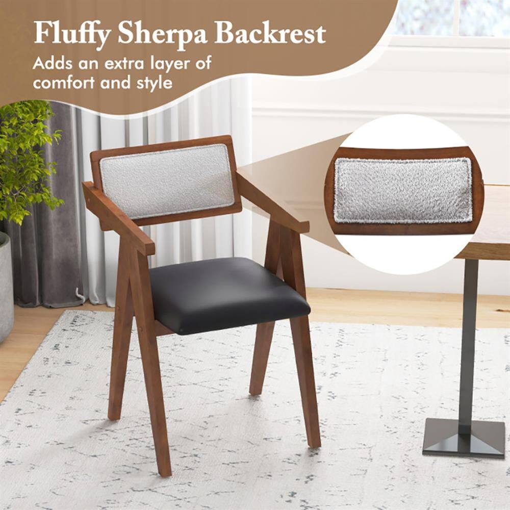 Fluffy Sherpa Backrest  
Adds an extra layer of comfort and style