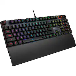 ASUS - XA12 ROG STRIX SCOPE II RX/RXRD/CA/PBT Keyboard- RGB Backlit, IP57 Dust & Water Resistant, Detachable Wrist Rest - Black