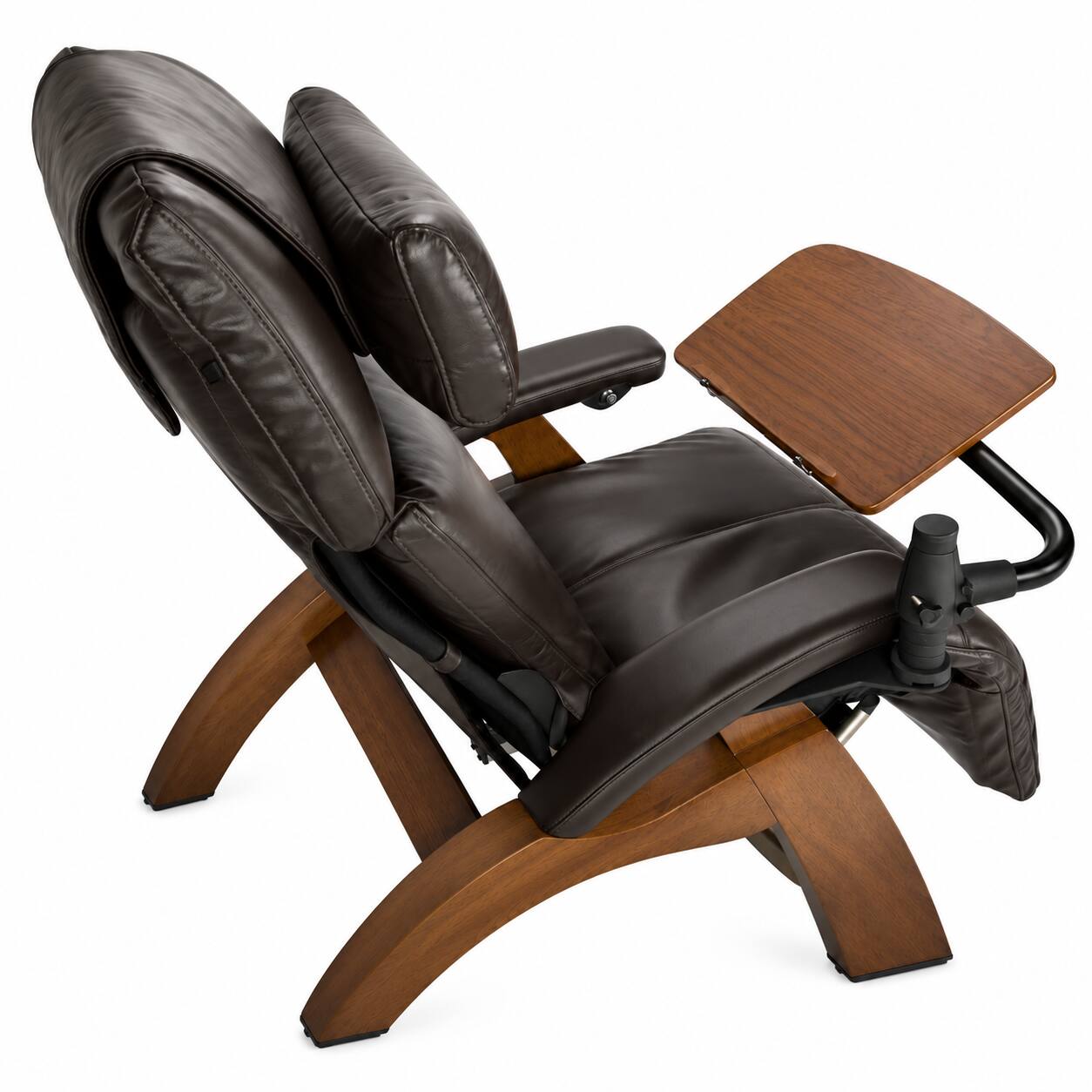 Angle. Human Touch - Perfect Chair Laptop Desk Accessory for PC-365, PC-420 & PC-610 Zero Gravity Recliners - Walnut.