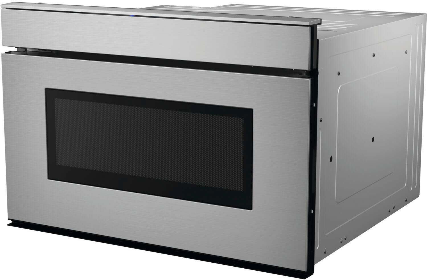 Alt View 12. Sharp - 24 In 1.2 CuFt Built-In Smart Microwave Drawer Oven with Easy Wave Open in Stainless Steel - Black.