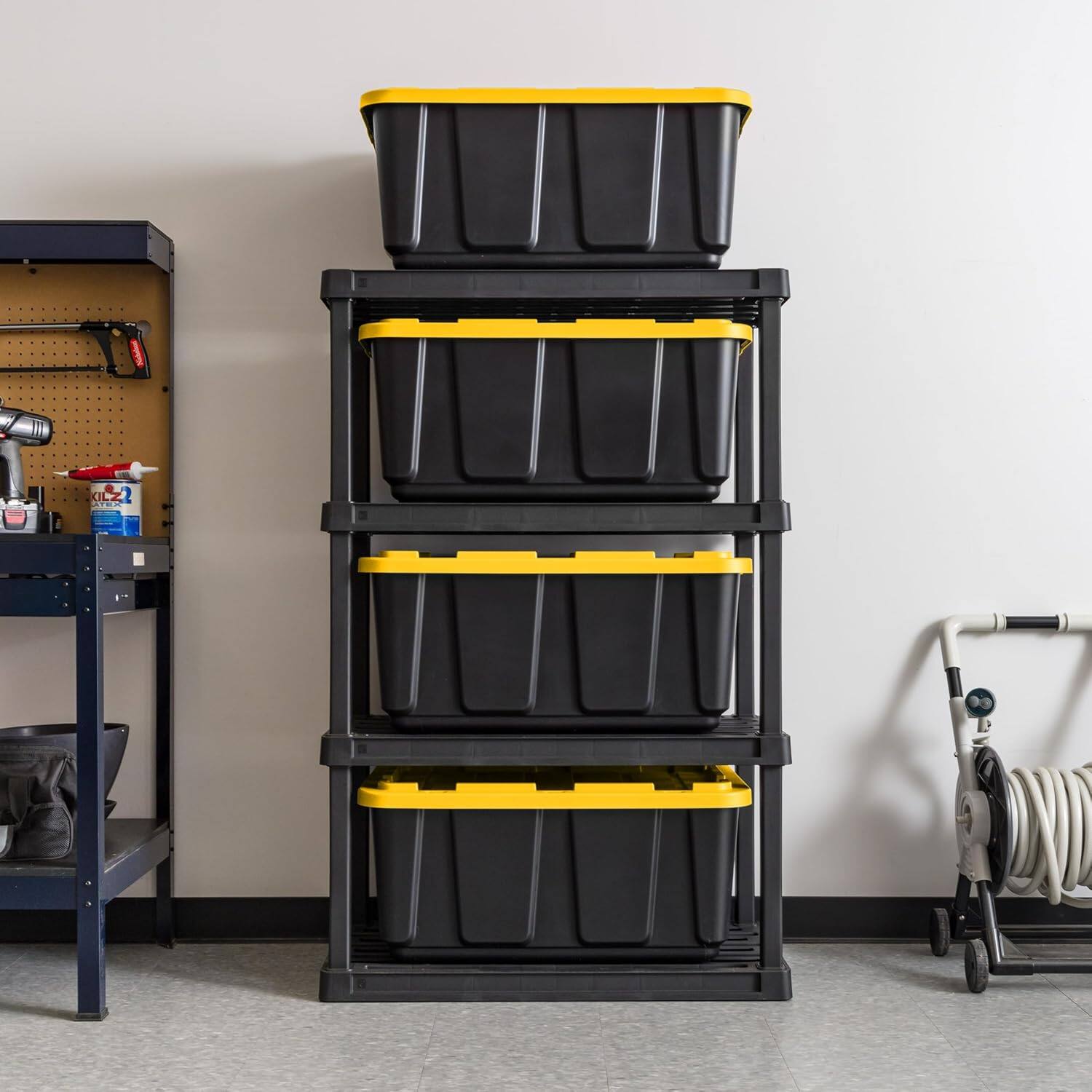 IRIS USA 27Gal/108Qt Large All Weather Heavy Duty Stackable Storage ...